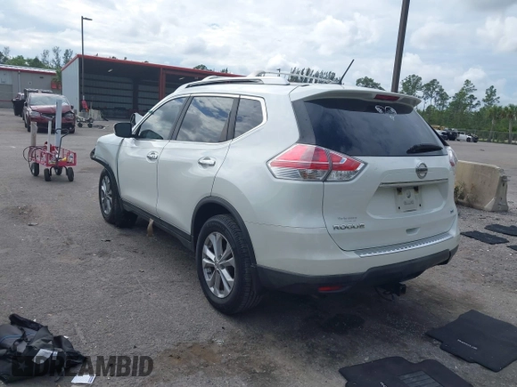 2016 Nissan Rogue S with VIN KNMAT2MTXGP674248, listed as a IAAI auction lot 41204924 with 68,023 mi miles and . Bid and sale history available at DreamBid. Image 3.