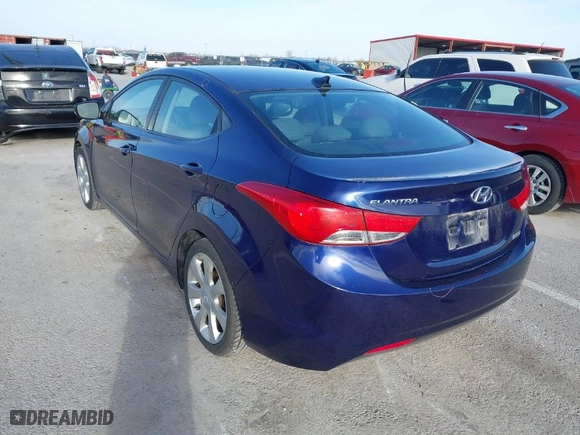 2012 Hyundai Elantra Limited with VIN 5NPDH4AE7CH094753, listed as a IAAI auction lot 41823193 with 177,753 mi miles. Bid and sale history available at carsss.com. Image 3.