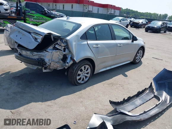 2024 Toyota Corolla LE with VIN 5YFB4MDE8RP202811, listed as a IAAI auction lot 42434710 with 400 mi miles and . Bid and sale history available at DreamBid. Image 4.