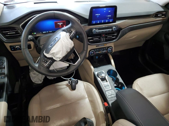 2020 Ford Escape Titanium Hybrid с VIN 1FMCU9DZ3LUB58677, выставлен на аукционе Copart как лот 54164465 с пробегом 32 115 миль миль и Списание • Salvage title. История ставок и продаж доступна на DreamBid. Изображение 8.