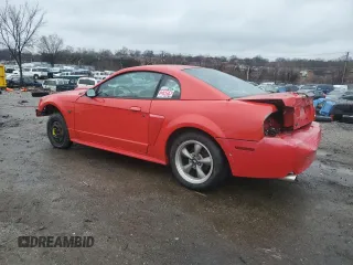 2002 Ford Mustang GT Deluxe with VIN 1FAFP42X22F177467, listed as a Copart auction lot 43930355 with 0 mi miles and Salvage Title. Bid and sale history available at carsss.com. Image 2.