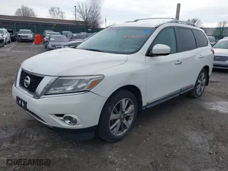 2013 Nissan Pathfinder SL with VIN 5N1AR2MN1DC646613, listed as a IAAI auction lot 41486430 with 102,094 mi miles. Bid and sale history available at carsss.com. Image 2.