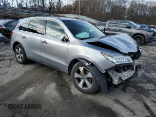 2016 Acura MDX with VIN 5FRYD4H22GB035489, listed as a Copart auction lot 85362884 with 105,826 mi miles and Salvage Title. Bid and sale history available at carsss.com. Image 4.
