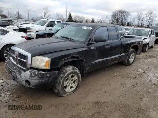 2005 Dodge Dakota SLT with VIN 1D7HW42N95S204993, listed as a Copart auction lot 81430264 with 205,534 mi miles and Clean Title. Bid and sale history available at carsss.com. Image 1.