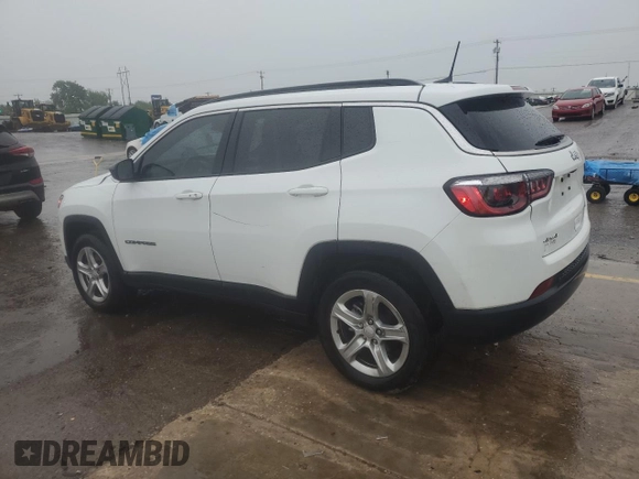 2023 Jeep Compass Latitude with VIN 3C4NJDBN4PT512845, listed as a Copart auction lot 55153135 with 52,410 mi miles and Salvage title. Bid and sale history available at DreamBid. Image 2.