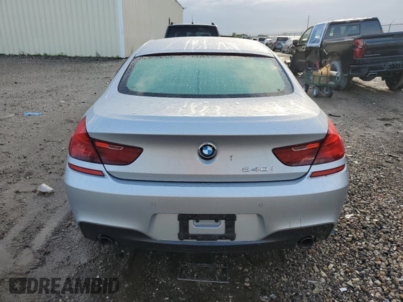 2016 BMW 6 Series 640i with VIN WBA6D0C53GD927810, listed as a Copart auction lot 63524364 with 53,118 mi miles and Salvage Title. Bid and sale history available at carsss.com. Image 6.