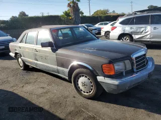 1988 Mercedes-Benz 420 with VIN WDBCA35D9JA383664, listed as a Copart auction lot 77283824 with 342,656 mi miles and Salvage Title. Bid and sale history available at carsss.com. Image 4.