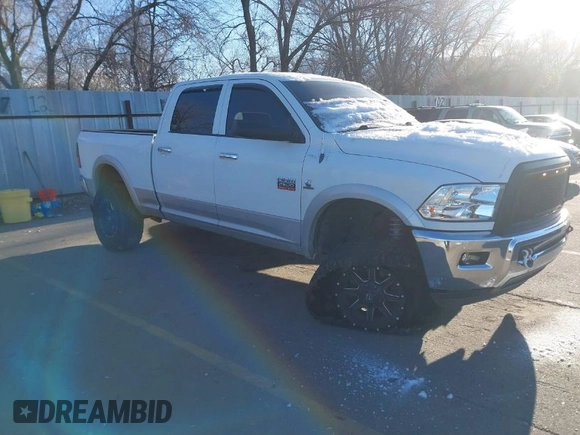 2012 Ram 2500 Laramie with VIN 3C6UD5FL2CG122788, listed as a IAAI auction lot 41363435 with 190,618 mi miles. Bid and sale history available at carsss.com. Image 1.