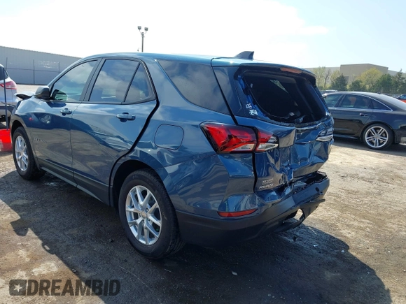 2024 Chevrolet Equinox LS with VIN 3GNAXHEG7RL221848, listed as a IAAI auction lot 41916003 with 10,249 mi miles and . Bid and sale history available at DreamBid. Image 3.