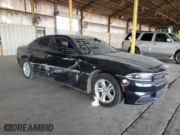 2021 Dodge Charger SXT with VIN 2C3CDXBG7MH531464, listed as a Copart auction lot 43644555 with 93,316 mi miles and Salvage Title. Bid and sale history available at DreamBid. Image 4.