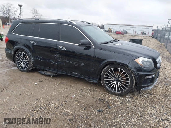 2014 Mercedes-Benz GL-Class GL 550 with VIN 4JGDF7DE1EA274612, listed as a IAAI auction lot 41710174 with 105,094 mi miles. Bid and sale history available at carsss.com. Image 1.