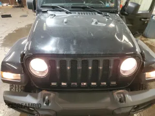 2021 Jeep Wrangler Unlimited Sahara High Altitude with VIN 1C4HJXEG4MW844446, listed as a Copart auction lot 76680594 with 27,124 mi miles and Salvage title. Bid and sale history available at DreamBid. Image 12.