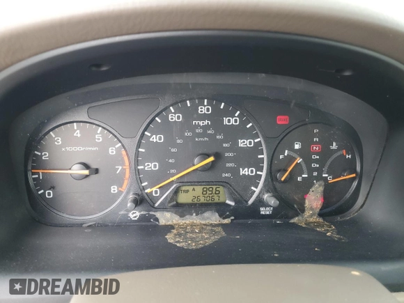 2000 Honda Accord SE with VIN 1HGCG5677YA049486, listed as a Copart auction lot 58548565 with 267,067 mi miles and Salvage title. Bid and sale history available at DreamBid. Image 9.
