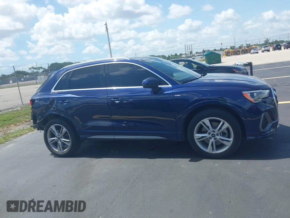 2021 Audi Q3 S line Premium with VIN WA1DECF37M1032508, listed as a IAAI auction lot 42556529 with 55,125 mi miles and . Bid and sale history available at DreamBid. Image 13.
