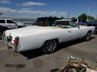 1976 Cadillac Eldorado z VIN 6L67S4Q405945, wystawiony jako Copart lot #73257834 z przebiegiem 98 761 mil mil oraz Nie do naprawy • Non repairable. Historia ofert i sprzedaży dostępna na DreamBid. Obrazek 3.