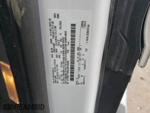 2020 Ford Transit Cargo with VIN 1FTBR1Y85LKB14048, listed as a Copart auction lot 71430654 with 78,306 mi miles and Salvage Title. Bid and sale history available at DreamBid. Image 15.