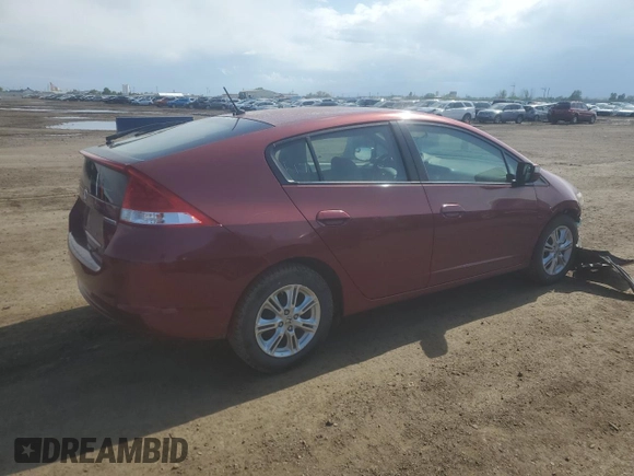 2010 Honda Insight EX with VIN JHMZE2H77AS025567, listed as a Copart auction lot 58499135 with 152,501 mi miles and Salvage title. Bid and sale history available at DreamBid. Image 3.