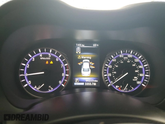 2017 Infiniti Q50 Signature Edition z VIN JN1EV7AR4HM834373, wystawiony jako Copart lot #56761575 z przebiegiem 44 333 mil mil oraz Szkoda całkowita • Salvage title. Historia ofert i sprzedaży dostępna na DreamBid. Obrazek 9.
