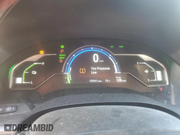 2018 Honda Clarity Plug-In Hybrid with VIN JHMZC5F11JC022521, listed as a Copart auction lot 62568624 with 120,941 mi miles and Salvage Title. Bid and sale history available at carsss.com. Image 9.