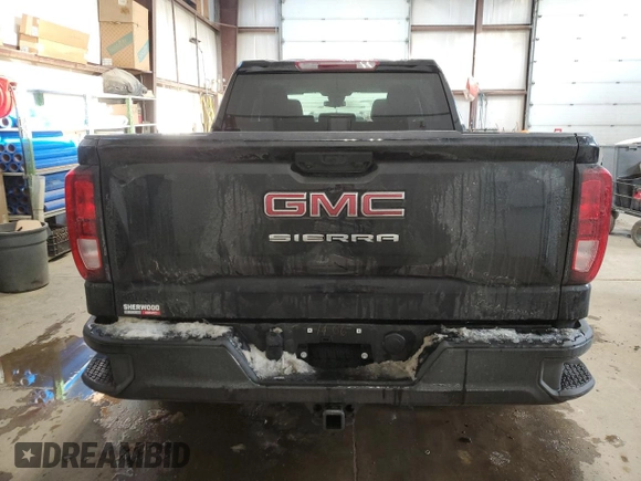 2024 GMC Sierra 1500 Pro with VIN 1GTUUAED3RZ214173, listed as a Copart auction lot 83195384 with 0 mi miles and Salvage Title. Bid and sale history available at carsss.com. Image 6.