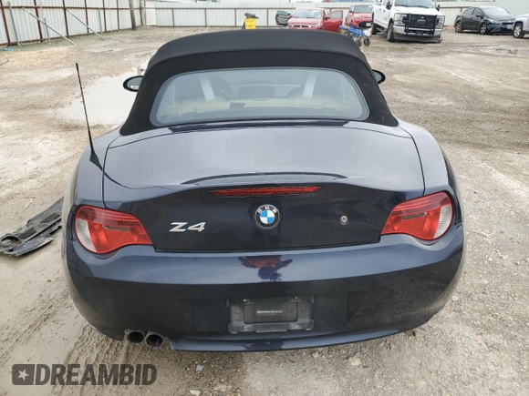 2008 BMW Z4 3.0si with VIN 4USBU535X8LX85696, listed as a Copart auction lot 70041534 with 87,989 mi miles and Salvage Title. Bid and sale history available at carsss.com. Image 6.