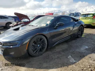 2015 BMW i8 with VIN WBY2Z2C51FV392465, listed as a Copart auction lot 46313565 with 0 mi miles and Clean Title. Bid and sale history available at carsss.com. Image 1.