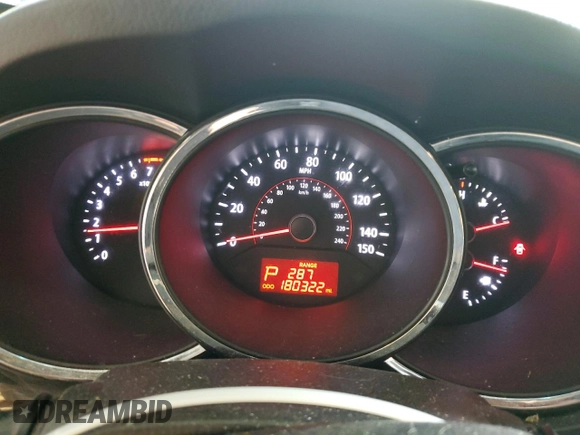 2013 Kia Sorento LX with VIN 5XYKTDA23DG420701, listed as a Copart auction lot 63235625 with 180,322 mi miles and Salvage title. Bid and sale history available at DreamBid. Image 9.