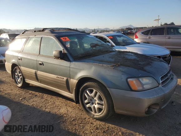 2000 Subaru Legacy Outback with VIN 4S3BH6650Y6618905, listed as a Copart auction lot 83720664 with Not provided miles and Salvage title. Bid and sale history available at DreamBid. Image 4.
