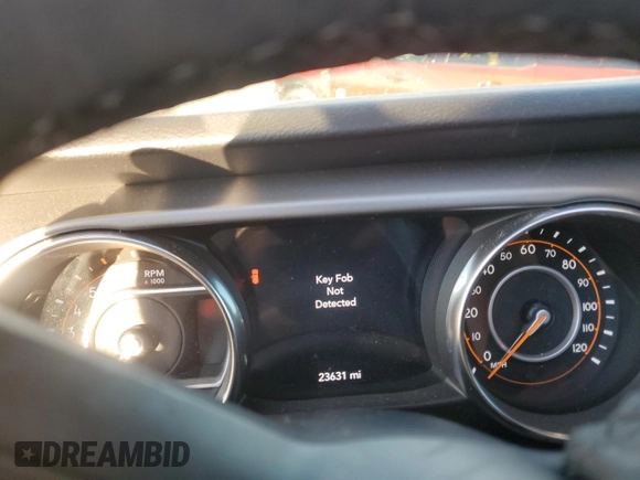 2022 Jeep Wrangler Unlimited Willys with VIN 1C4HJXDNXNW267388, listed as a Copart auction lot 72142634 with 23,631 mi miles and Salvage Title. Bid and sale history available at DreamBid. Image 9.