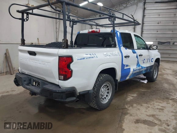 2023 Chevrolet Colorado 2WD Work Truck with VIN 1GCPSBEK3P1230828, listed as a IAAI auction lot 42211557 with 35,153 mi miles and . Bid and sale history available at DreamBid. Image 4.