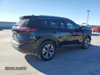 2022 Nissan Rogue SV with VIN 5N1BT3BB3NC724489, listed as a Copart auction lot 42654825 with 37,575 mi miles and Salvage Title. Bid and sale history available at DreamBid. Image 3.