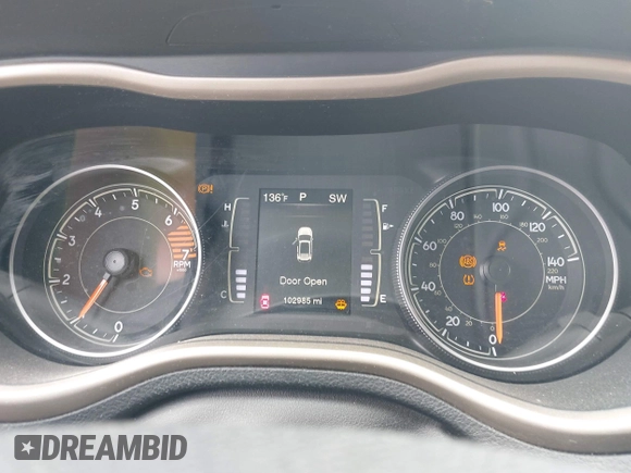 2017 Jeep Cherokee Latitude with VIN 1C4PJLCB1HW574447, listed as a IAAI auction lot 42395204 with 102,985 mi miles and . Bid and sale history available at DreamBid. Image 7.
