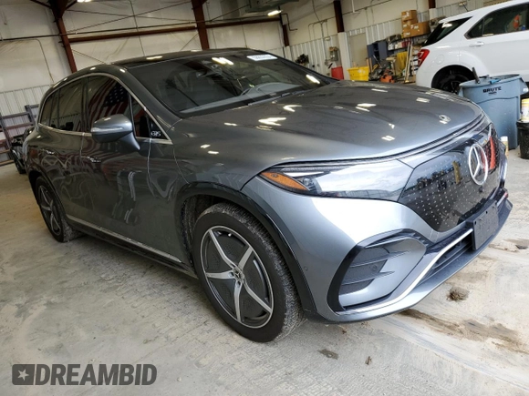 2023 Mercedes-Benz EQS with VIN 4JGDM4EBXPA005097, listed as a Copart auction lot 56650554 with 16,965 mi miles. Bid and sale history available at carsss.com. Image 4.