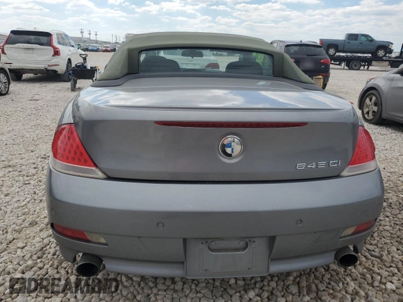 2004 BMW 6 Series 645Ci with VIN WBAEK73434B321139, listed as a Copart auction lot 70976914 with 122,418 mi miles and Clean Title. Bid and sale history available at carsss.com. Image 6.