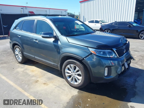 2015 Kia Sorento EX with VIN 5XYKU4A70FG559566, listed as a IAAI auction lot 41727052 with 92,258 mi miles. Bid and sale history available at carsss.com. Image 1.