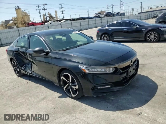 2019 Honda Accord Sport with VIN 1HGCV1F36KA176121, listed as a Copart auction lot 52565475 with 75,847 mi miles and Salvage Title. Bid and sale history available at DreamBid. Image 10.