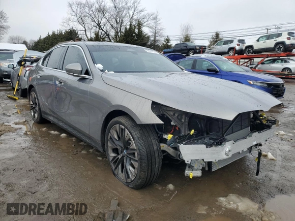 2024 BMW 5 Series 530i xDrive with VIN WBA53FJ09RCR59579, listed as a Copart auction lot 44914145 with 5,632 mi miles and Salvage Title. Bid and sale history available at carsss.com. Image 4.