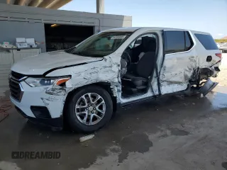 2021 Chevrolet Traverse LS z VIN 1GNERFKW4MJ245472, wystawiony jako Copart lot #54185935 z przebiegiem 101 279 mil mil oraz Nie do naprawy • Non repairable. Historia ofert i sprzedaży dostępna na DreamBid. Obrazek 1.