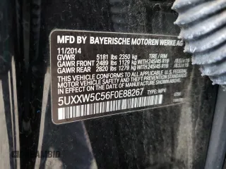 2015 BMW X4 xDrive35i with VIN 5UXXW5C56F0E88267, listed as a Copart auction lot 47888925 with 101,859 mi miles and Salvage title. Bid and sale history available at DreamBid. Image 13.