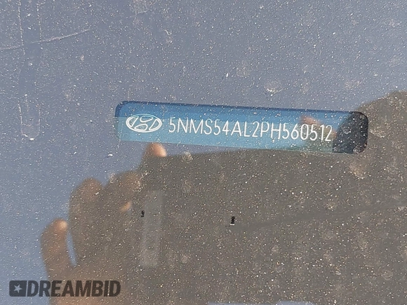 2023 Hyundai Santa Fe Calligraphy with VIN 5NMS54AL2PH560512, listed as a IAAI auction lot 39492126 with 6,379 mi miles and . Bid and sale history available at DreamBid. Image 9.