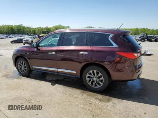 2015 Infiniti QX60 with VIN 5N1AL0MNXFC543215, listed as a Copart auction lot 52249185 with 76,482 mi miles and Salvage Title. Bid and sale history available at carsss.com. Image 2.