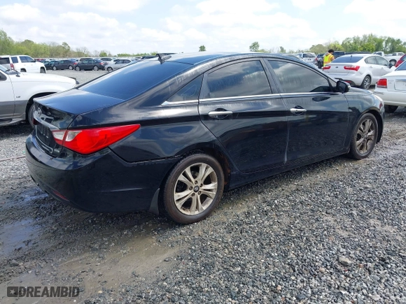 2013 Hyundai Sonata SE with VIN 5NPEC4AC6DH685157, listed as a IAAI auction lot 41936413 with 219,163 mi miles. Bid and sale history available at carsss.com. Image 4.