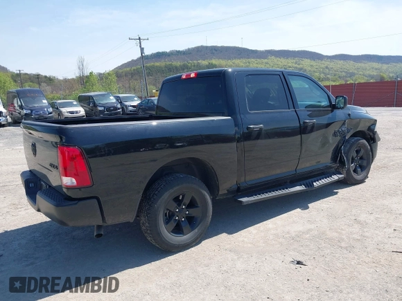 2022 Ram 1500 Tradesman with VIN 3C6RR7KG8NG341169, listed as a IAAI auction lot 42082810 with 30,498 mi miles and . Bid and sale history available at DreamBid. Image 4.