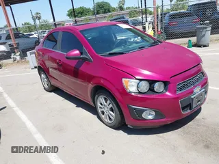 2014 Chevrolet Sonic LT with VIN 1G1JC5SH7E4121869, listed as a IAAI auction lot 42204925 with 122,394 mi miles and . Bid and sale history available at DreamBid. Image 1.