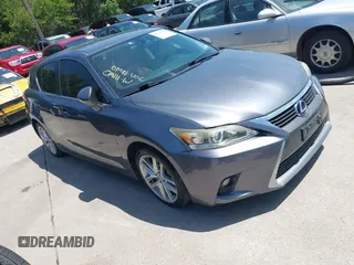 2014 Lexus CT 200h with VIN JTHKD5BH3E2174989, listed as a IAAI auction lot 42719369 with 180,603 mi miles and . Bid and sale history available at DreamBid. Image 1.