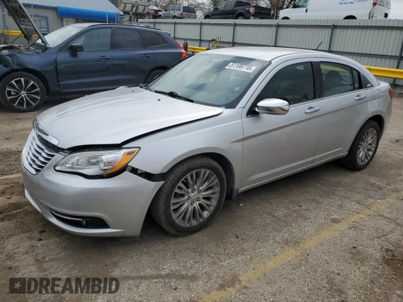2012 Chrysler 200 Limited with VIN 1C3CCBCG2CN326354, listed as a Copart auction lot 51109715 with 144,283 mi miles and Salvage Title. Bid and sale history available at DreamBid. Image 1.