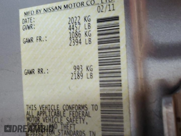 2011 Nissan Altima SR with VIN 1N4BL2AP7BN469086, listed as a Copart auction lot 60890695 with 147,438 mi miles and Salvage title. Bid and sale history available at DreamBid. Image 13.