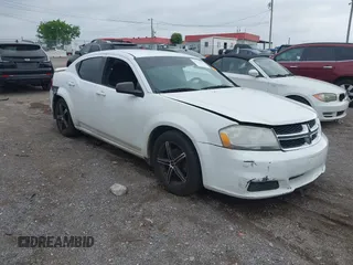 2013 Dodge Avenger SE with VIN 1C3CDZABXDN530463, listed as a IAAI auction lot 42176381 with 187,476 mi miles and . Bid and sale history available at DreamBid. Image 1.