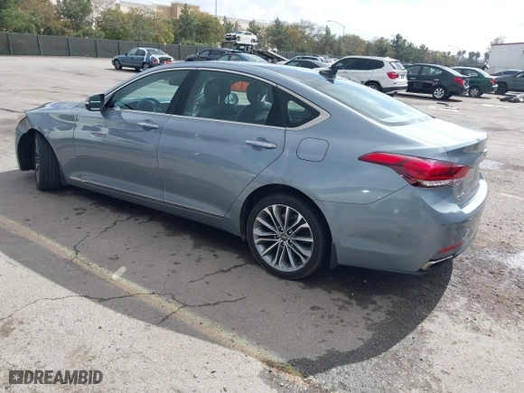2016 Hyundai Genesis 3.8L with VIN KMHGN4JE3GU132363, listed as a IAAI auction lot 41551013 with 167,739 mi miles. Bid and sale history available at carsss.com. Image 3.