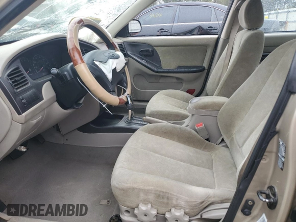 2003 Hyundai Elantra GLS z VIN KMHDN45D43U663926, wystawiony jako Copart lot #50036625 z przebiegiem 152 174 mil mil oraz Szkoda całkowita • Salvage title. Historia ofert i sprzedaży dostępna na DreamBid. Obrazek 7.